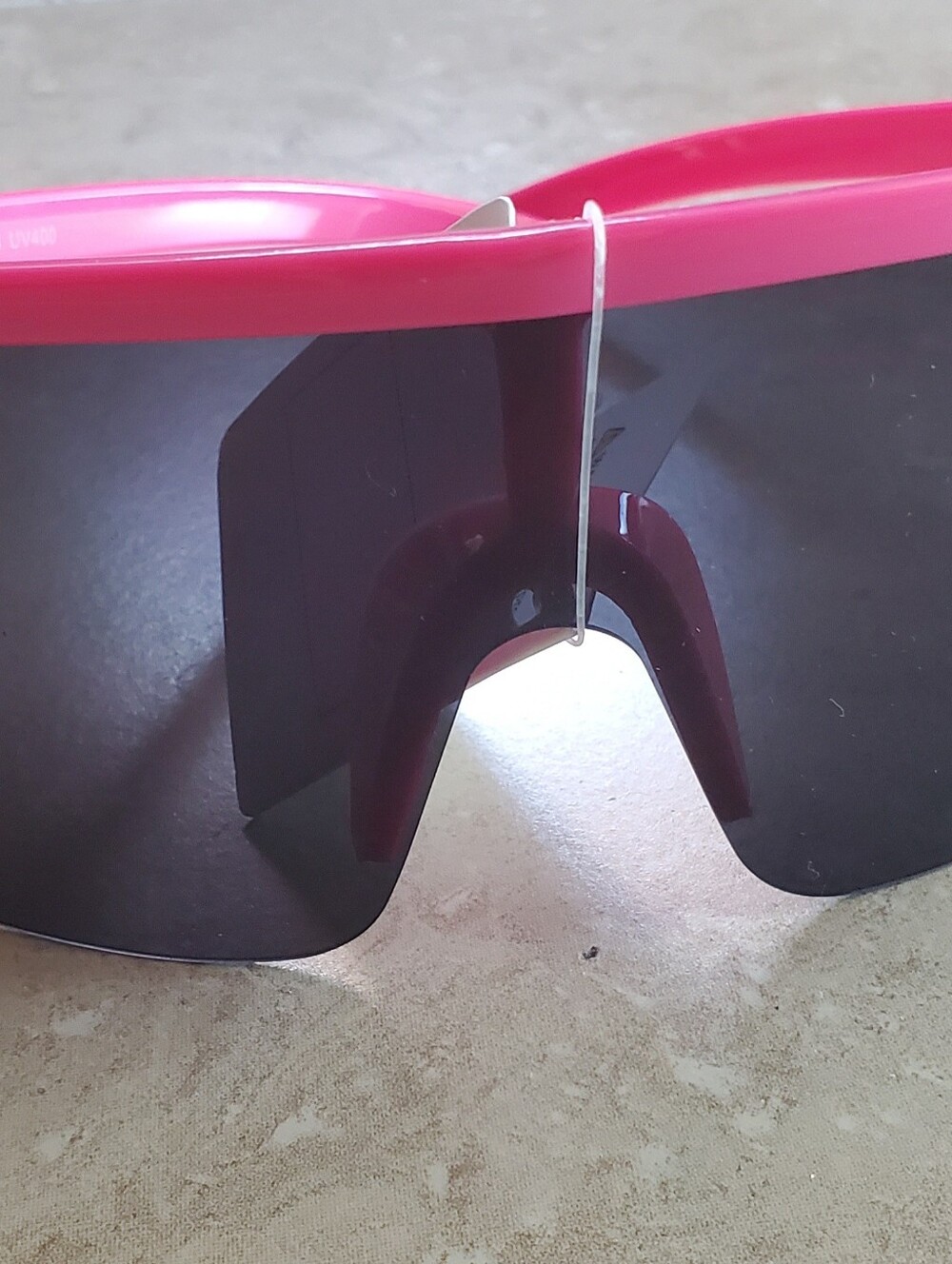 Pink Shield Sunglasses - Picture 2 of 3